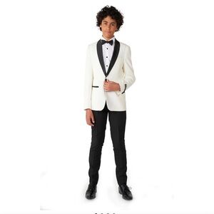 OppoSuits NEW Boys Pearly White Suit Size 12 Y New In Box